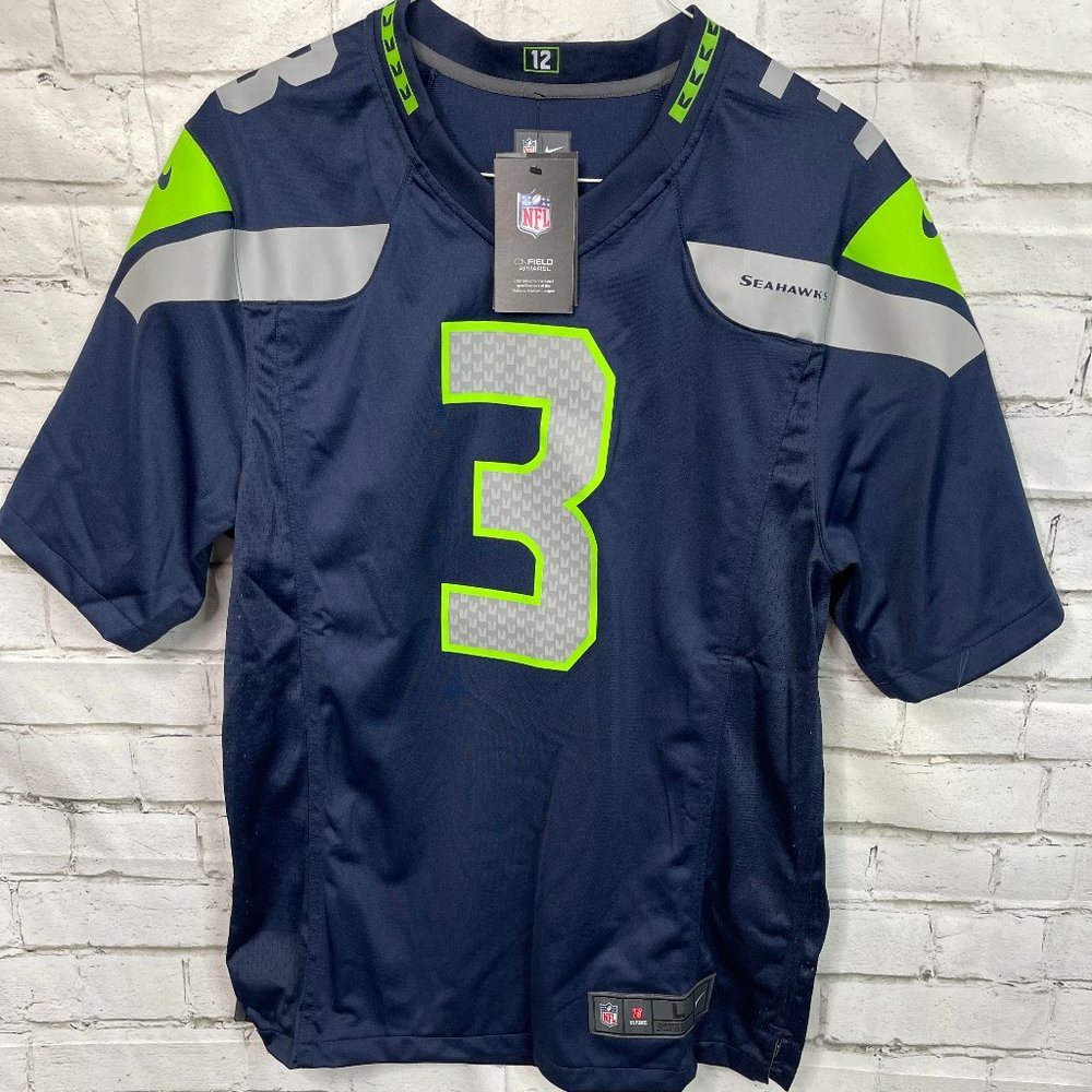 Nike Seattle Seahawks Wilson #3 Men's Large Jersey